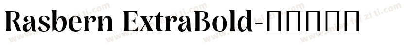 Rasbern ExtraBold字体转换
